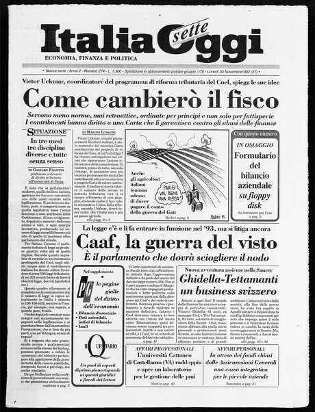 Italia oggi : quotidiano di economia finanza e politica